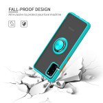 Wholesale Tuff Slim Armor Hybrid Ring Stand Case for Motorola Moto G8 Power Lite (Light Blue)